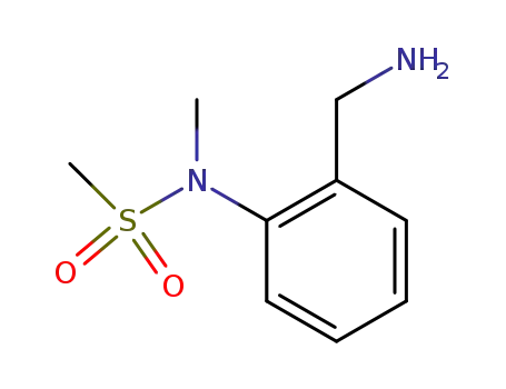Molecular Structure of 869371-40-4 (N-[2-(aminomethyl)phenyl]-N-methylmethanesulfonamide)