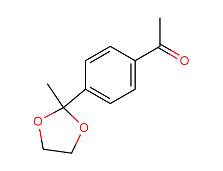 Molecular Structure of 105752-35-0 (Ethanone, 1-[4-(2-methyl-1,3-dioxolan-2-yl)phenyl]-)