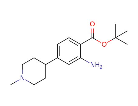 Molecular Structure of 1392150-82-1 (tert-butyl 2-amino-4-(1-methylpiperidin-4-yl)benzoate)