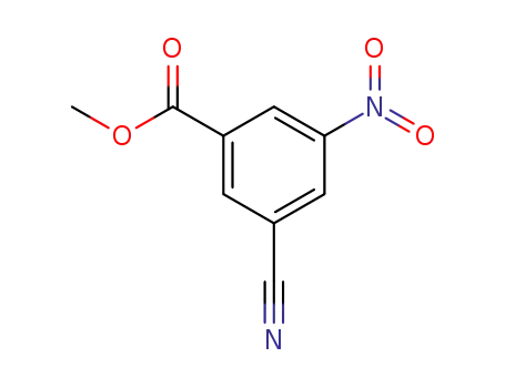 Molecular Structure of 99066-80-5 (3-Cyano-5-nitro-benzoic acid methyl ester)