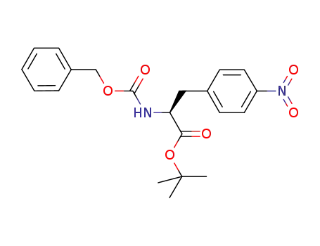 Molecular Structure of 869882-71-3 ((S)-tert-Butyl 2-(((benzyloxy)carbonyl)-amino)-3-(4-nitrophenyl)propanoate)