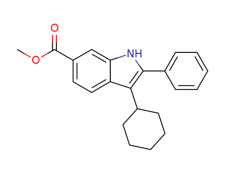 methyl 3-cyclohexyl-2-phenyl-1H-indole-6-carboxylate