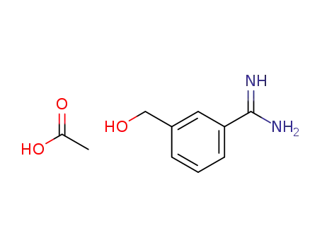 Molecular Structure of 1092566-66-9 (3-hydroxymethylbenzamidinium acetate)