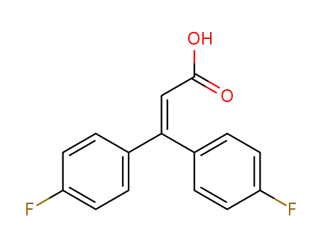 Molecular Structure of 362-87-8 (2-Propenoic acid, 3,3-bis(4-fluorophenyl)-)