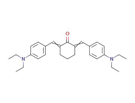 Molecular Structure of 80601-02-1 (Cyclohexanone, 2,6-bis[[4-(diethylamino)phenyl]methylene]-)