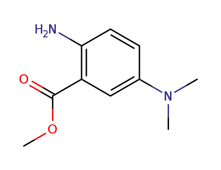 Molecular Structure of 749863-32-9 (Benzoic acid, 2-amino-5-(dimethylamino)-, methyl ester (9CI))