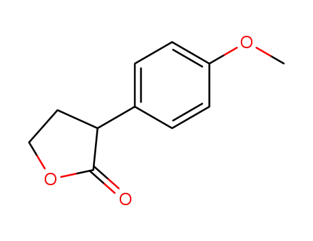 Molecular Structure of 194724-89-5 (2(3H)-Furanone, dihydro-3-(4-methoxyphenyl)-)