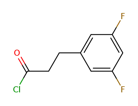 Molecular Structure of 95333-92-9 (3-(3,5-difluorophenyl)propionyl chloride)