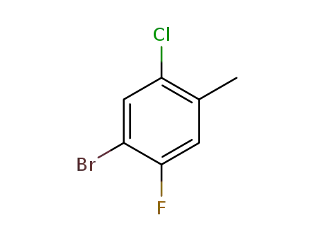 Molecular Structure of 93765-83-4 (4-BROMO-2-CHLORO-5-FLUOROTOLUENE 99)