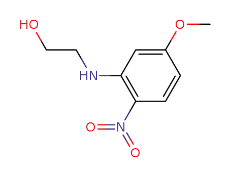 Molecular Structure of 78213-34-0 (2-[(5-methoxy-2-nitrophenyl)amino]ethanol)