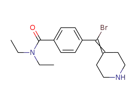 Molecular Structure of 725229-81-2 (4-[bromo-(piperidin-4-ylidene)methyl]-N,N-diethylbenzamide)