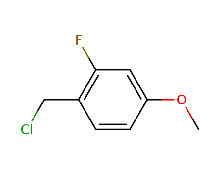 Molecular Structure of 331-63-5 (2-Fluoro-4-methoxybenzyl chloride)