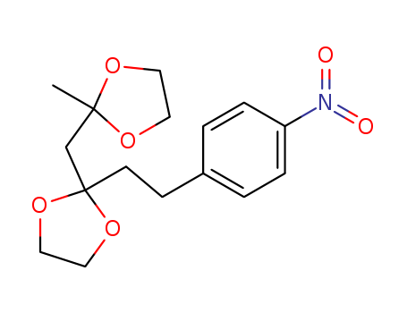 2-methyl-2-((2-(4-nitrophenethyl)-1,3-dioxolan-2-yl)methyl)-1,3-dioxolane