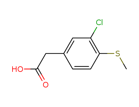 3-Chloro-4-methylthio benzyl acetic acid manufacture
