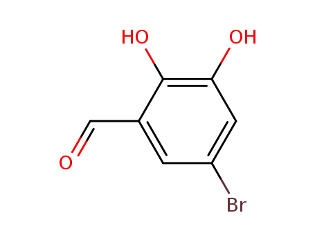 Molecular Structure of 52924-55-7 (Benzaldehyde, 5-bromo-2,3-dihydroxy-)