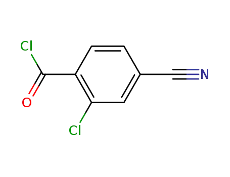 Molecular Structure of 181074-22-6 (Benzoyl chloride, 2-chloro-4-cyano- (9CI))