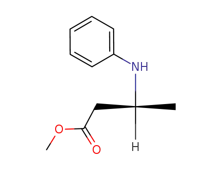 Molecular Structure of 142826-92-4 (methyl (3S)-3-(phenylamino)butanoate)
