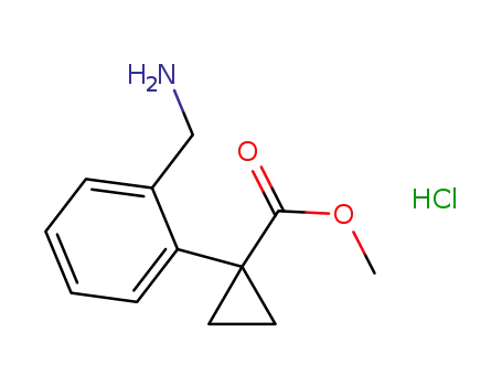 methyl 1-[2-(aminomethyl)phenyl]cyclopropanecarboxylate monohydrochloride