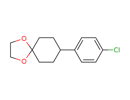 Molecular Structure of 25253-51-4 (8-(4-CHLOROPHENYL)-1,4-DIOXASPRIRO[4,5]DECANE)