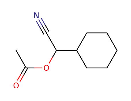 Molecular Structure of 171774-99-5 (1-cyano-1-cyclohexylmethyl acetate)