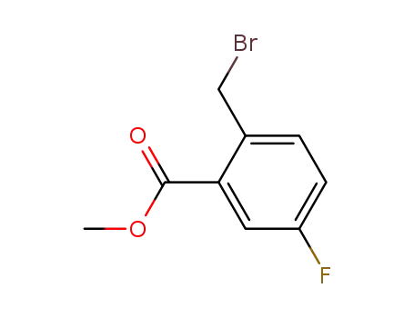 Molecular Structure of 138786-65-9 (METHYL 2-BROMOMETHYL-5-FLUORO-BENZOATE)