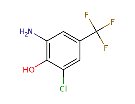 Molecular Structure of 78068-81-2 (2-AMINO-6-CHLORO-4-(TRIFLUOROMETHYL)PHENOL)