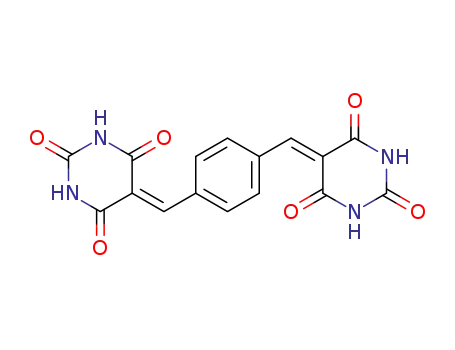 Molecular Structure of 23279-83-6 (2,4,6(1H,3H,5H)-Pyrimidinetrione,5,5'-(1,4-phenylenedimethylidyne)bis-)