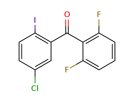 Molecular Structure of 869365-97-9 ((5-CHLORO-2-IODOPHENYL) 2,6-DIFLUOROPHENYL METHANO)
