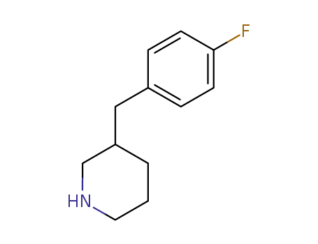 Molecular Structure of 382637-47-0 (3-(4-FLUORO-BENZYL)-PIPERIDINE)