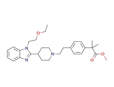 4-[2-[4-[1-(2-ethoxyethyl)-1H-benzimidazol-2-yl]-1-piperidine]ethyl]-α,α-dimethylphenylacetic acid methyl ester