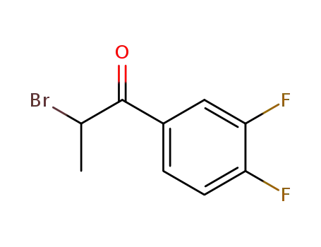Molecular Structure of 147214-39-9 (2-bromo-3-4-difluoropropiophenone)