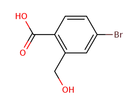 Molecular Structure of 670256-21-0 (BENZOIC ACID, 4-BROMO-2-(HYDROXYMETHYL)-)