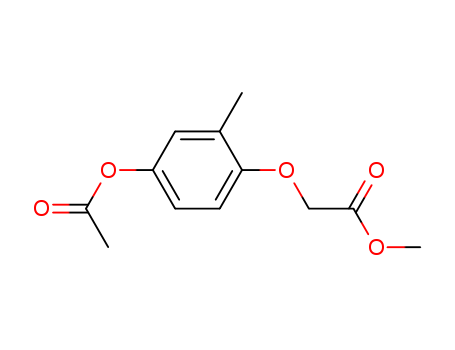 Acetic acid, [4-(acetyloxy)-2-methylphenoxy]-, methyl ester