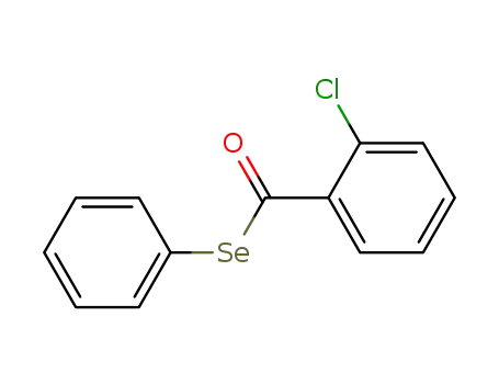 Molecular Structure of 62247-17-0 (2-chlorobenzenecarboselenoic acid Se-phenyl ester)