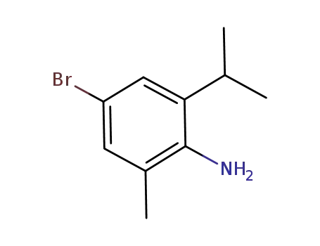 Molecular Structure of 773887-07-3 (4-broMo-2-isopropyl-6-Methylaniline)