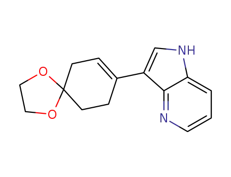 Molecular Structure of 1209481-93-5 (3-(1,4-dioxaspiro[4.5]dec-7-en-8-yl)-1H-pyrrolo[3,2-b]pyridine)