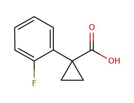 Molecular Structure of 306298-00-0 (1-(2-FLUORO-PHENYL)-CYCLOPROPANECARBOXYLIC ACID)