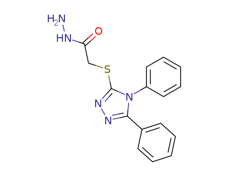 Aceticacid, 2-[(4,5-diphenyl-4H-1,2,4-triazol-3-yl)thio]-, hydrazide