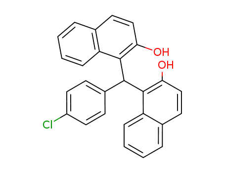 66595-77-5,4-chlorophenyl-bis(2-hydroxy-1-naphthyl)methane,(4-Chlor-phenyl)-bis-(2-hydroxy-[1]naphthyl)-methan;1,1'-((p-Chlorophenyl)methylene)bis(naphthol);1-[(4-chlorophenyl)(2-hydroxynaphthalen-1-yl)methyl]naphthalen-2-ol;(4-chloro-phenyl)-bis-(2-hydroxy-[1]naphthyl)-methane;2-NAPHTHOL,1,1'-((p-CHLOROPHENYL)METHYLENE)BIS;1-[(4-chlorophenyl)(2-hydroxy-1-naphthyl)methyl]-2-naphthol;1,1'-(4-chlorobenzylidene)di(2-naphthol);