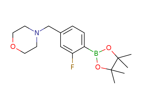 Morpholine,
4-[[3-fluoro-4-(4,4,5,5-tetramethyl-1,3,2-dioxaborolan-2-yl)phenyl]methyl
]-