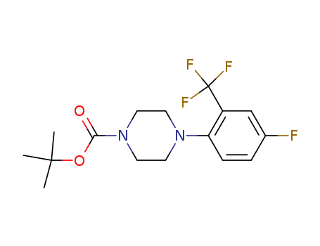 tert-Butyl 4-(4-fluoro-2-(trifluoromethyl)-phenyl)piperazine-1-carboxylate