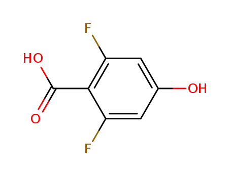 Molecular Structure of 214917-68-7 (2,6-Difluoro-4-hydroxybenzoic acid)