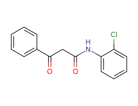 Molecular Structure of 7342-28-1 (Benzenepropanamide, N-(2-chlorophenyl)-b-oxo-)