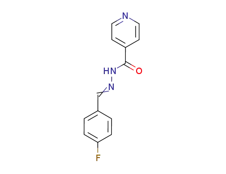 Molecular Structure of 86189-87-9 (N-[(4-fluorophenyl)methylideneamino]pyridine-4-carboxamide)