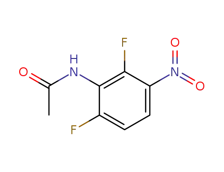 Molecular Structure of 25892-08-4 (N1-(2,6-Difluoro-3-nitrophenyl)acetamide)