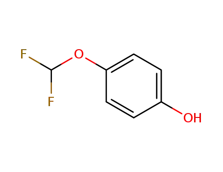 Molecular Structure of 87789-47-7 (4-(DIFLUOROMETHOXY)PHENOL)
