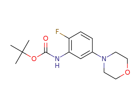 tert-butyl (2-fluoro-5-morpholinophenyl)carbamate
