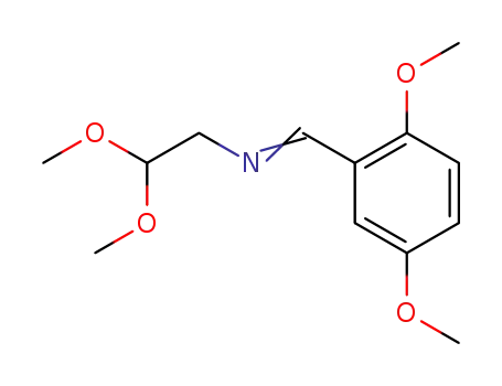 Molecular Structure of 54879-66-2 (<N-(2,5-dimethoxybenzylidene)amino>acetaldehyde dimethyl acetal)