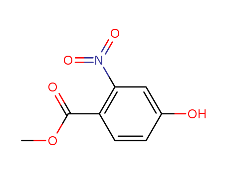 Molecular Structure of 178758-50-4 (Benzoic acid, 4-hydroxy-2-nitro-, methyl ester)