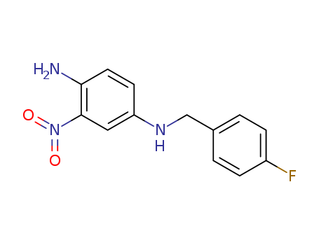 2-AMINO-5-[(4-FLUOROBENZYL)AMINO]-1-NITROBENZENE